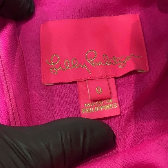 Lilly Pulitzer Vibrant Pink Ruffle Jumpsuit - Picture 3 of 3